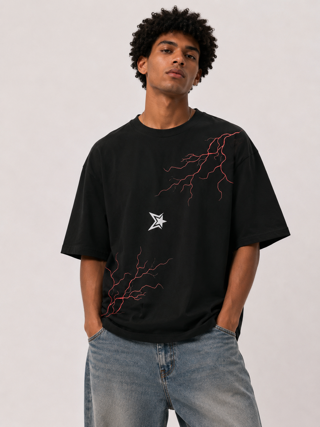 BLINDED BY THE LIGHT — Oversized Graphic Tee