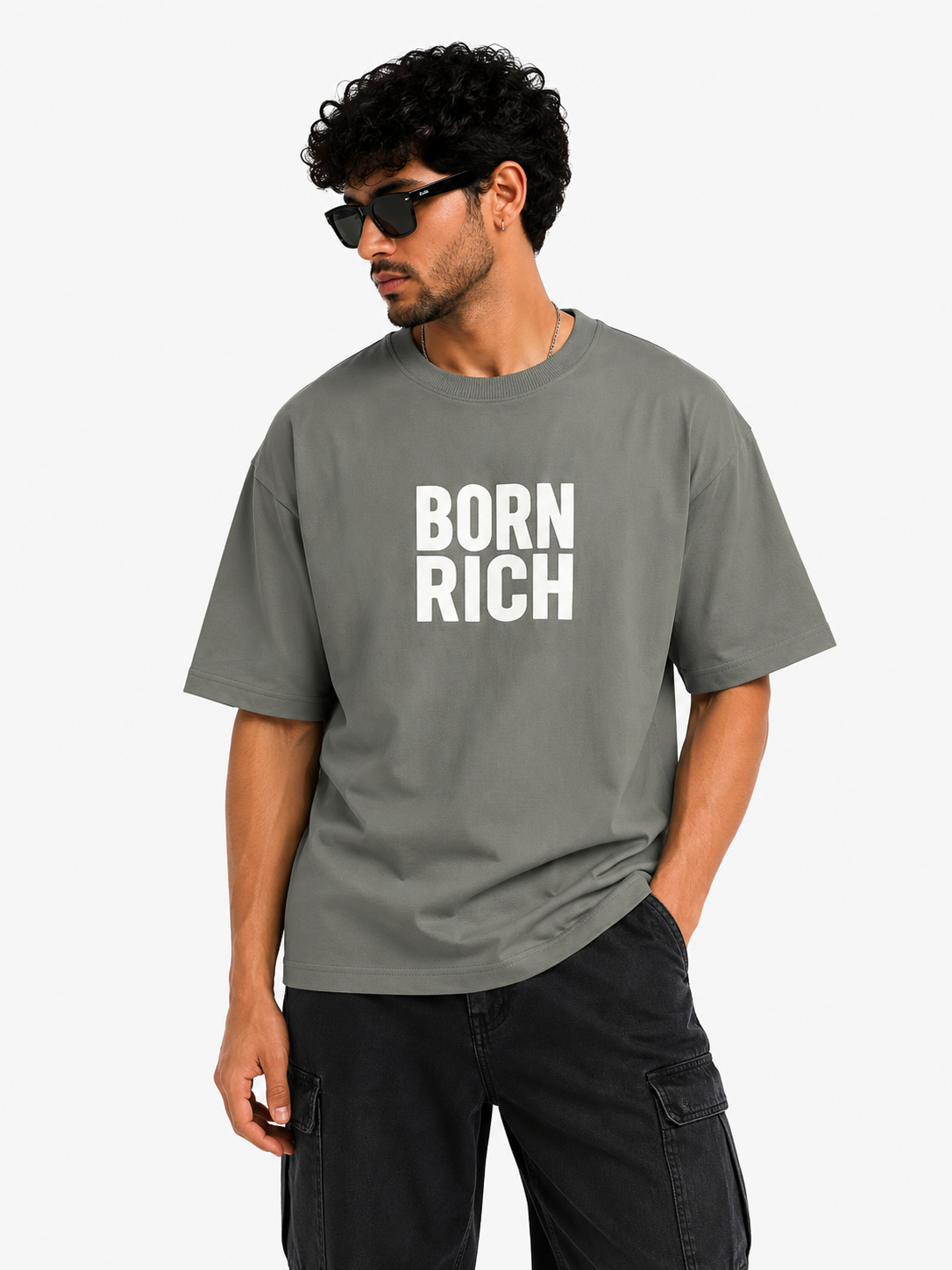 Born Rich Oversized Tee