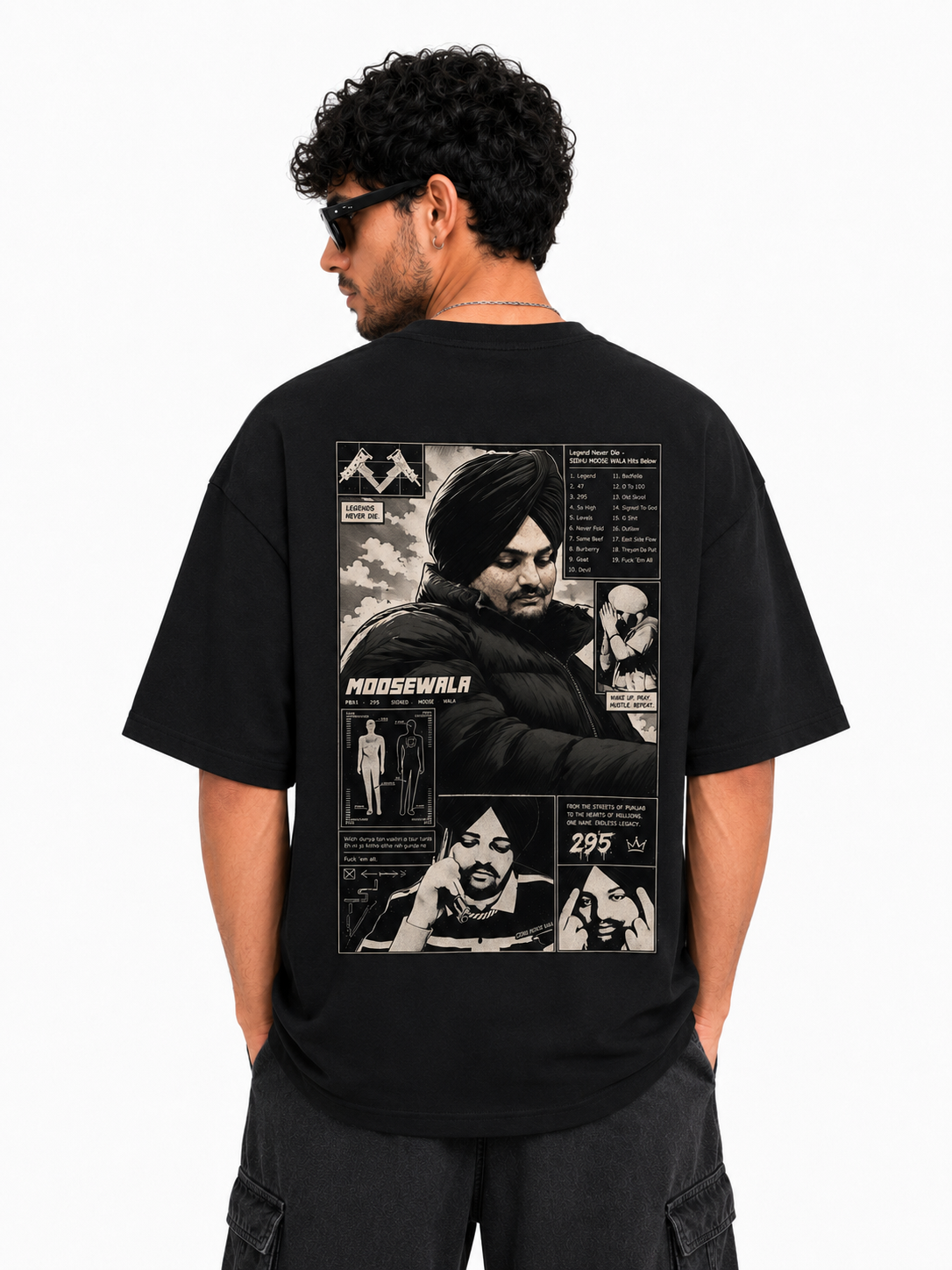 Tribute-inspired artwork Oversized T-Shirt
