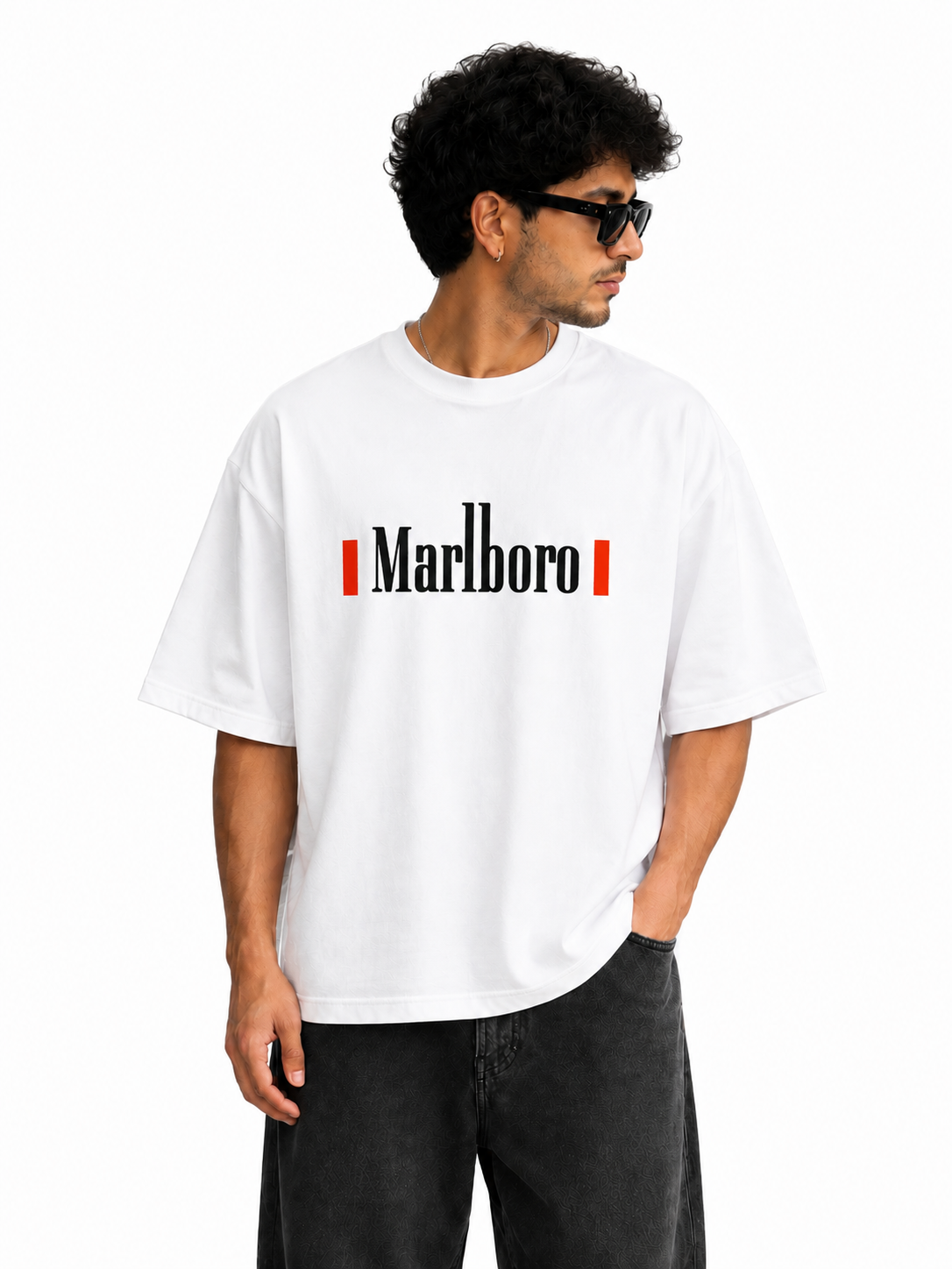 Vintage Smoke Graphic Oversized Tee