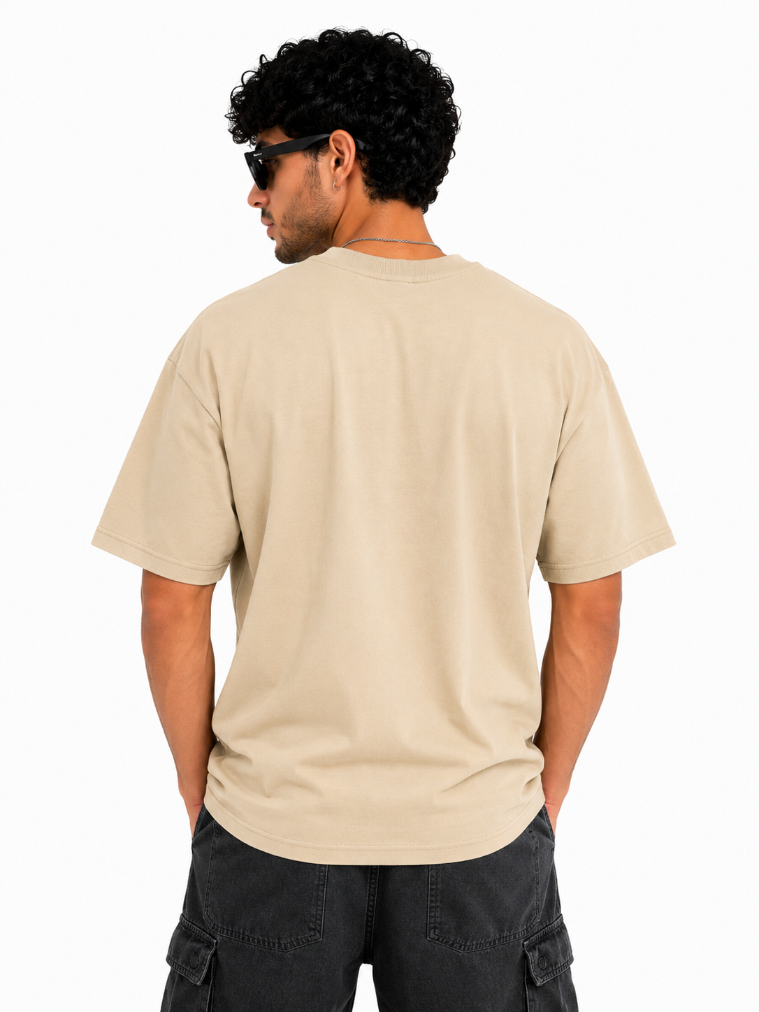 Alpha Edge Colorblock Boxy Fit T-Shirt – Forest Green