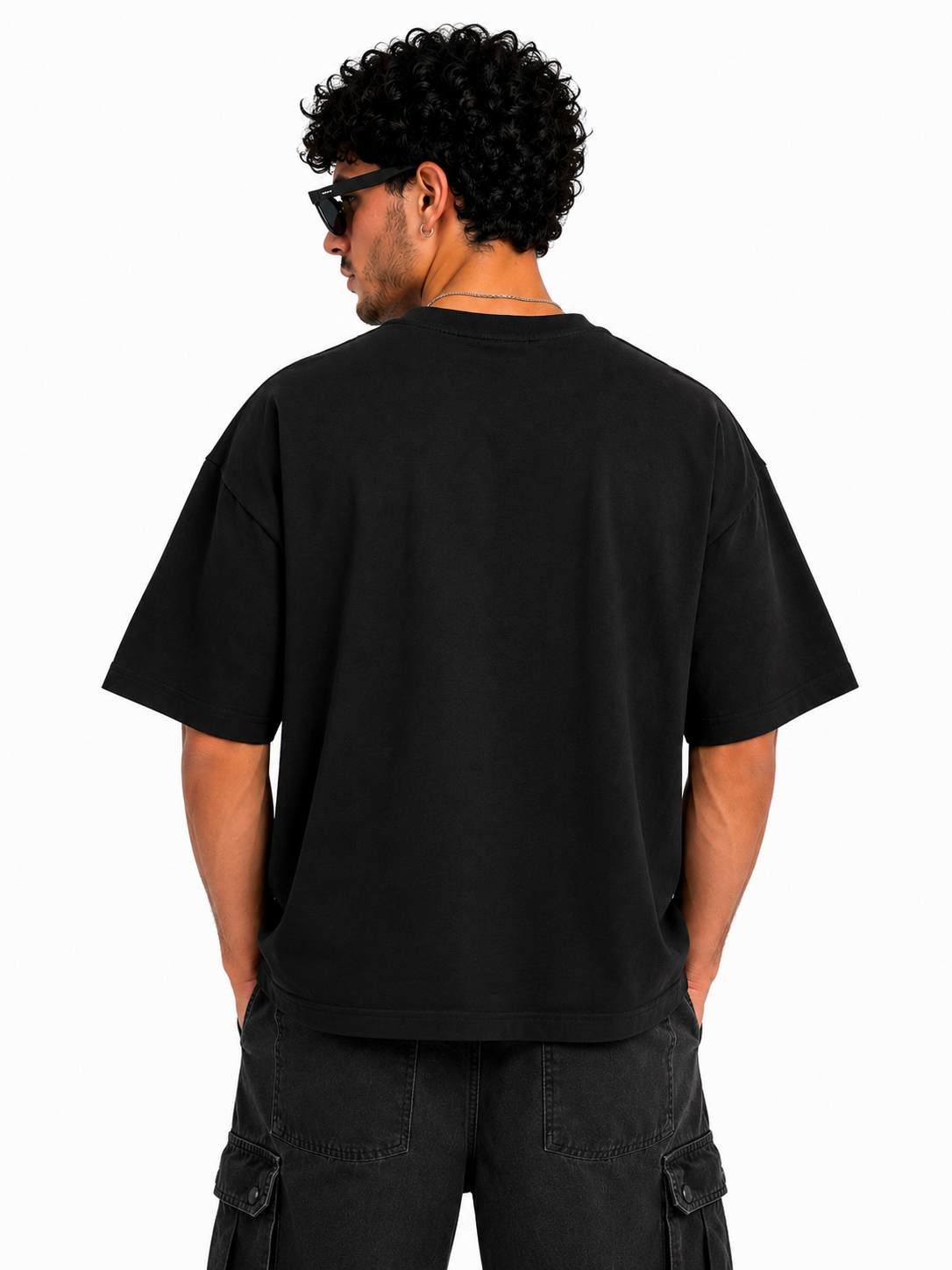 Alpha Edge Colorblock Boxy Fit T-Shirt – Forest Green