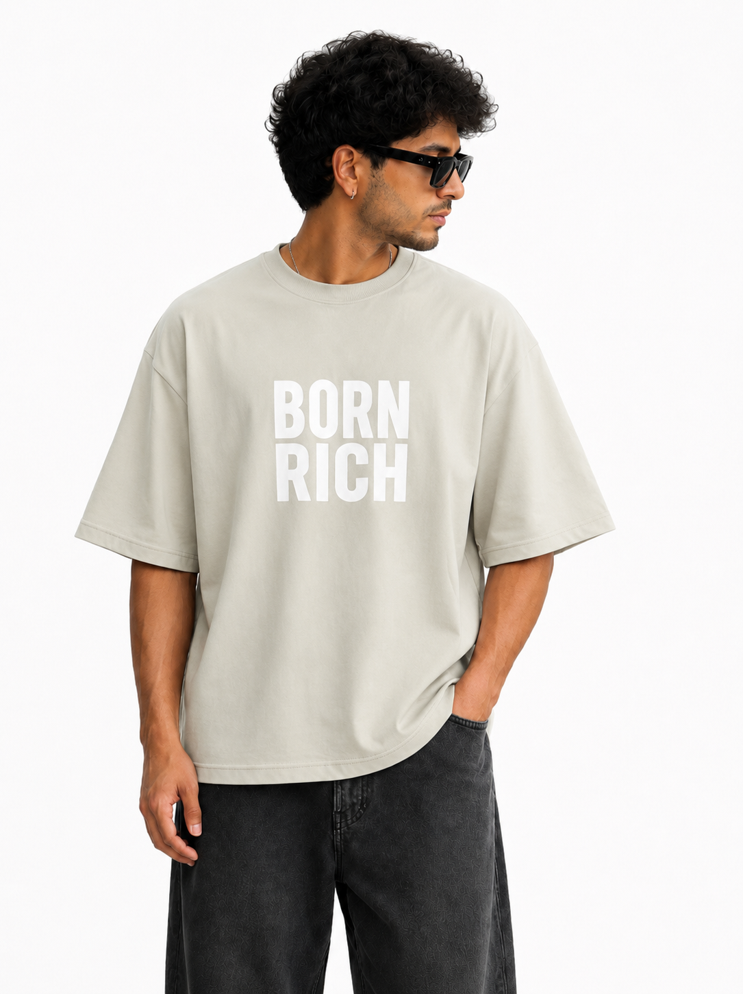 Born Rich Oversized Tee