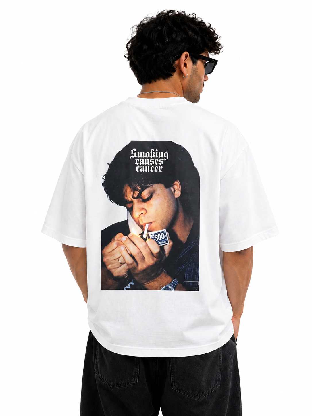 Vintage Smoke Graphic Oversized Tee