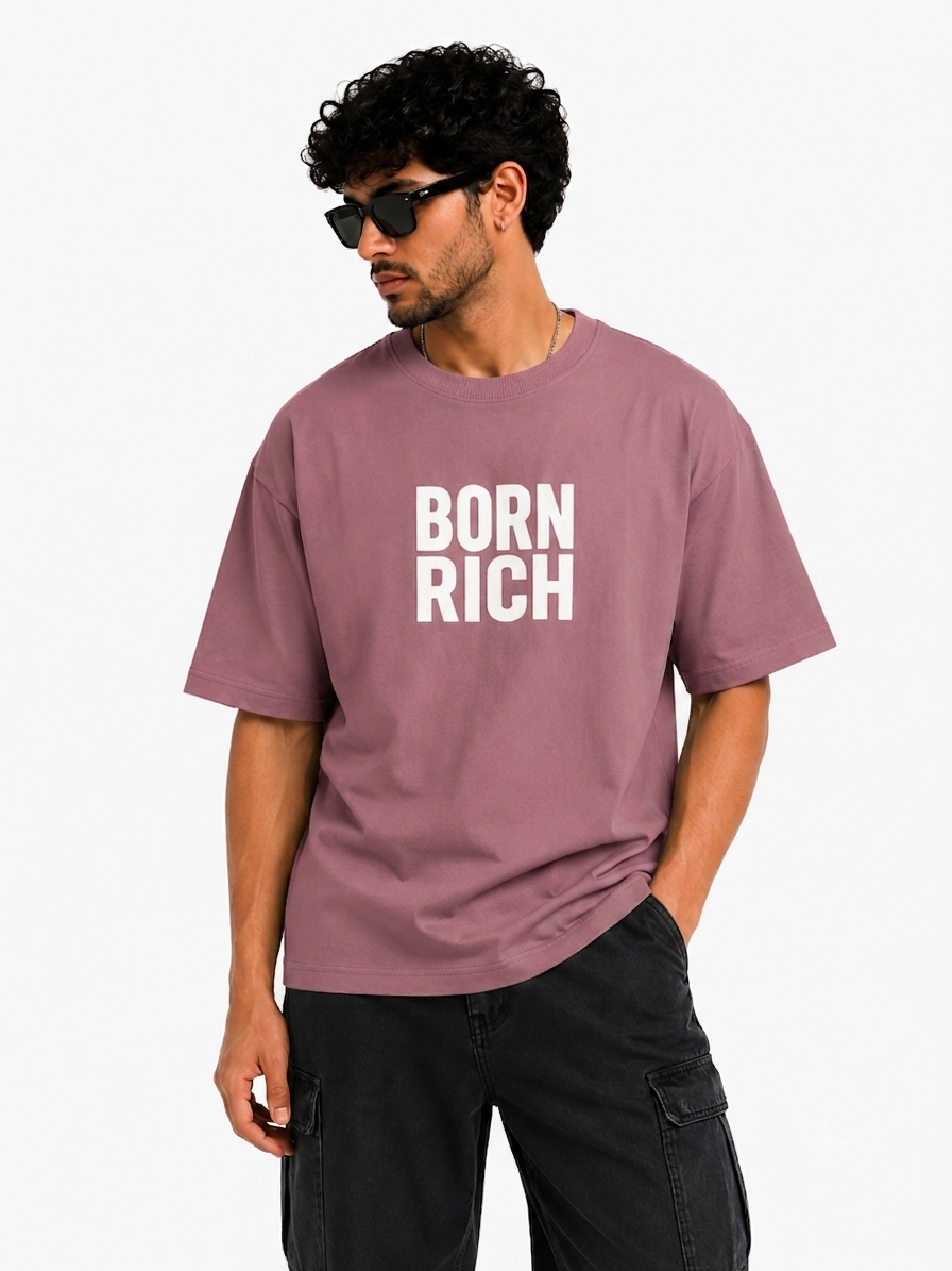 Born Rich Oversized Tee