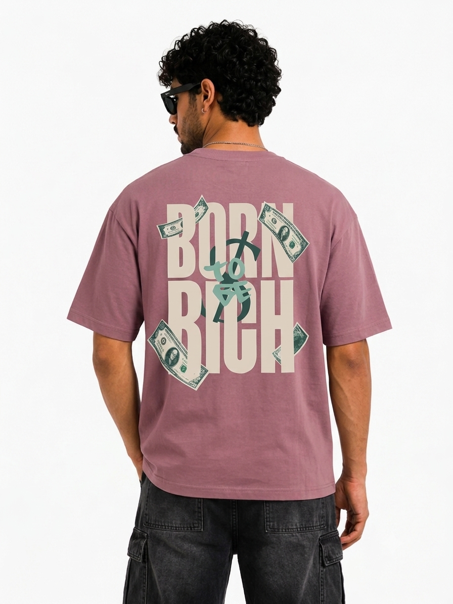 Born Rich Oversized Tee